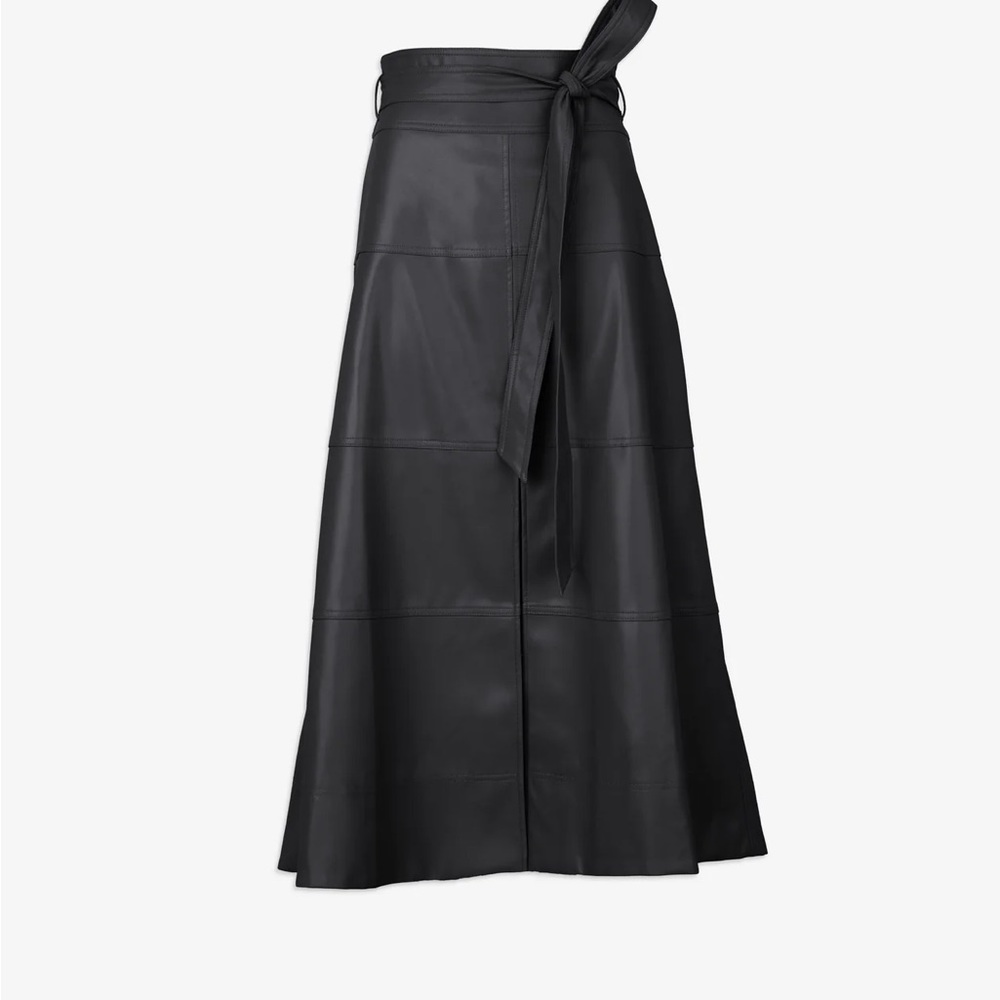 TANYA TAYLOR hudson faux leather skirt